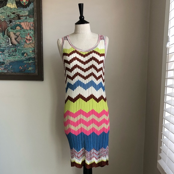 Missoni Multicolored Knit Tank Dress - Picture 2 of 6
